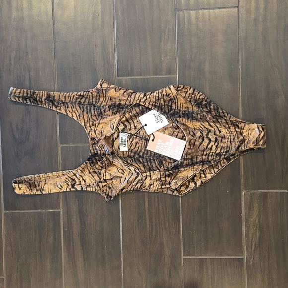 Tiger Mist Animal Print Bodysuit Sz XS NWT - Picture 4 of 8